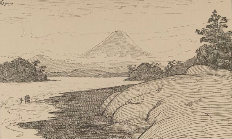『日本散策』に描かれた富士山 