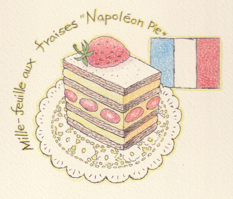 ナポレオンパイ_苺のミルフィーユ
